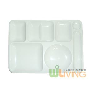 P.C항균식판2호(PC40) 1세트25개/폴리카보네이트식판/유치원용/학교용/급식/식당용