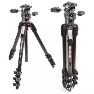 [맨프로토] 카본 삼각대 킷 MT055CXPRO4+MH804-3W (센터컬럼90도 전환)