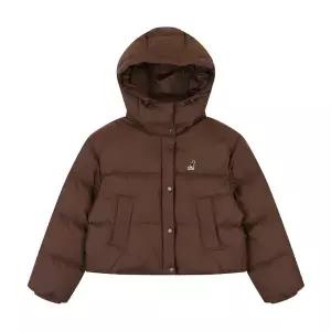 [캉골](강남점)우먼스 베이직 후디드 다운 9574 브라운