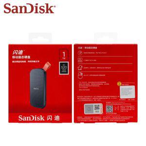 휴대용 SSD SanDisk USB 3.1 외장 노트북용 모바일 하드 디스크 HDD 저장 장치 최대 520 MB/S 1TB 2TB E30