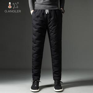 젠틀앵글러 깔깔이바지 패딩조거팬츠 솜 방한바지