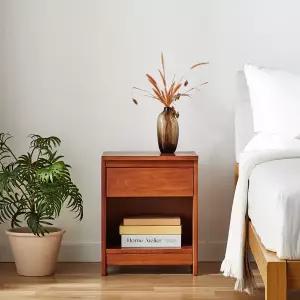 [나인홈가구]베네 원목 협탁 침대 옆 선반 미니 사이드테이블