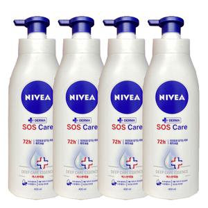 니베아 SOS케어 바디로션 400ml(건성) x 4개/무료