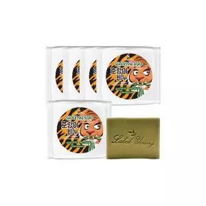 [라벨영]피부결점케어/피부진정/문제성피부추천/병풀함유/세안비누 호랑이비누 5개