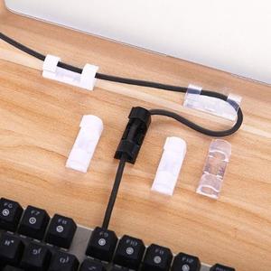 [미스터마켓] 선정리 케이블  16개 후크 전선정리 다용도 고정 클립 홀더 배선 랜선 컴퓨터선 멀티탭 PC 노