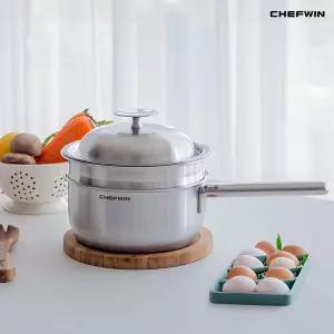 쉐프윈 304STS 통5중 올인원냄비(스텐뚜껑)