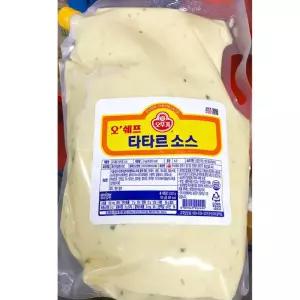 오뚜기 타르타르소스 식자재용 육회 생선까스소스 3kg