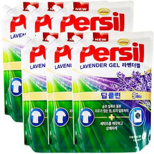 퍼실 딥클린 라벤더젤 액상세제 겸용 리필 2.1L 6개