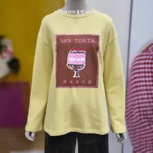 [베네통] 배색 쮸리 티셔츠 BATS55361 YL_DJ