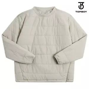 [하프클럽/탑보이]액티브 고밀도 오버핏 패딩 맨투맨 (JW622)