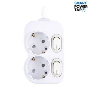 스마트파워탭  국산 LED 절전 스위치 개별 2구 멀티탭 / 전기 연장선 안전 멀티 콘센트 40cm/1.5m/2.5m/3.5m/4.5m