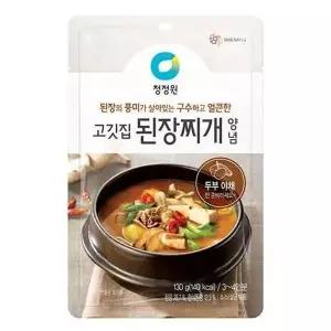 청정원 청정원 고메레시피 고깃집된장찌개양념 130g 반찬 조림 찌개 자취 대용량 식자재 야식 술안주 130g