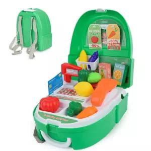 RR 백팩 마트 놀이 세트 장보기 계산대 소꿉 역할