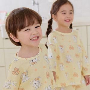 [키키스토리] 아기코코 옐로 코튼모달 루루핏 긴팔 실내복