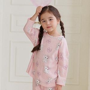 [키키스토리] 아기코코 핑크 코튼모달 루루핏 긴팔 실내복