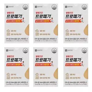 종근당건강 프로메가 알티지 오메가3 비타민D 430mg 60캡슐 6박스 SCZ