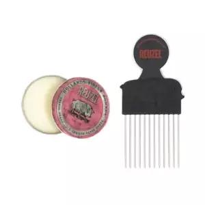 REUZEL 핑크 유성 하드 포마드 95g + 포마드 전용 빗 매장정품 190885