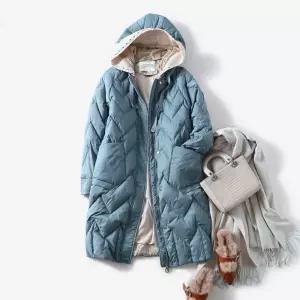 화이트 오리털 여성경량패딩 롱패딩 간절기 코트 겨울 점퍼 의류 여자