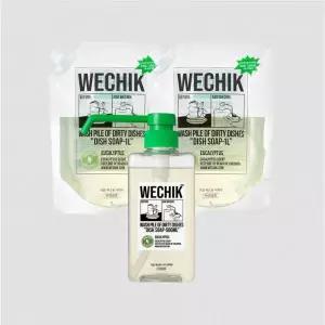 위칙 멀티플 주방 세제 500ml 1개 + 리필 1L 2개