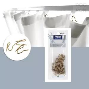 두론샵 커튼핀 레일용 커튼침 골드컬러 바늘 레일걸이