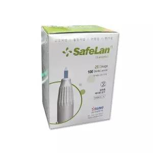 세이프란 사혈기 란셋 니들 26G 1갑 채혈기 자동 수동