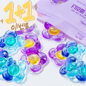 초강력 세탁조클리너 캡슐 드럼 통돌이 세탁기 청소 세정제 12회분