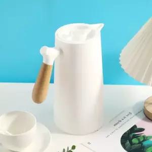 화이트 보온 보냉 주전자 1L 손잡이 진공 선물 예쁜 (WFHS4TS)