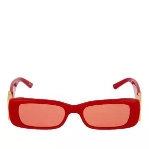 레드 스퀘어 프레임 그라디언트 렌즈 선글라스 BB0096S 003