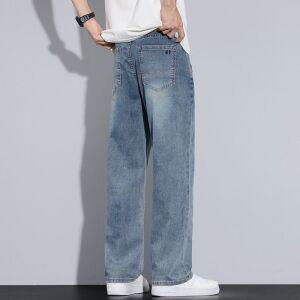 남성 여름 와이드 청바지 스트레이트 캐주얼 긴바지 C14Z24 원픽2