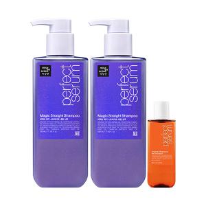 미쟝센 퍼펙트 매직 스트레이트 세럼 샴푸 530ml, 2개 + 증정(샴푸 오리지널 140ml, 1개)