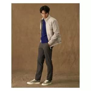 [빈폴멘]하운드투스 슬림 팬츠 - 그레이 (BC4X21C223)