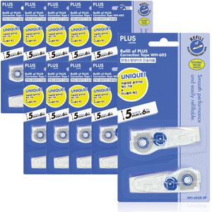 PLUS 플러스 수정테이프 리필 WH-605R 2개입x10세트(1박스)