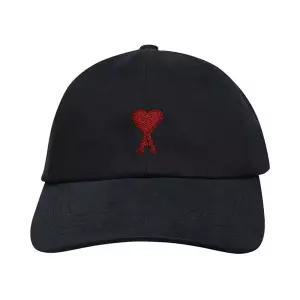 [명품] 하트 로고 볼캡 블랙 BFUCP006 CO0051 001