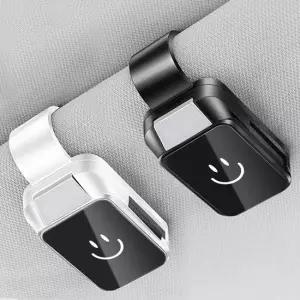 차량스마일원터치안경거치대 선바이저클립 선글라스 선글라스클립 선바이저클립