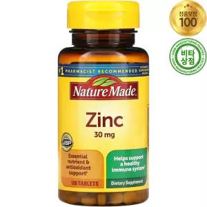 네이쳐메이드 아연 징크 Zinc 30mg 100정