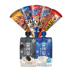 [롯데제과]월드콘/설레임/구구콘/돼지콘 24개 골라담기