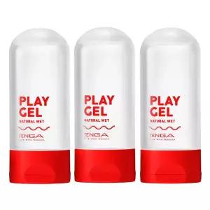 텐가 플레이젤 네츄럴 웨트 3EA 성인용 마사지젤 바디슬리밍 수용성젤