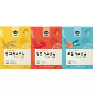 한닢쿡 분말육수 스틱형 3종 20개포(총60개포