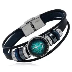 사수자리 별자리 가죽팔찌