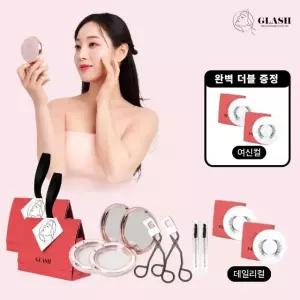 [더블] 글래쉬 반영구 착붙 속눈썹 풀세트 (내추럴컬2쌍+자석뷰러2+브러쉬2+케이스2+쇼핑백2+스페셜컬2쌍)