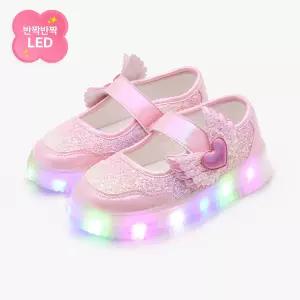 [키펀트] LED 레인보우 엔젤핑 여아 슬립온