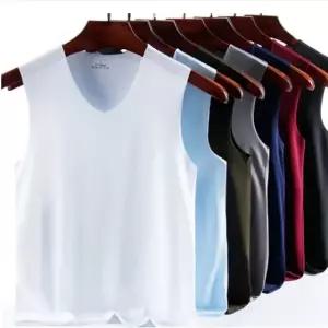 V넥 쿨 나시 티셔츠 무봉제 여름 심리스 KK868 (WFK693V)