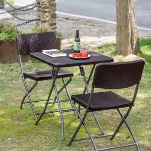 [텐바이텐]하우스랜드 바하마 접이식 야외테이블&의자 세트 야외가구