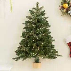 [텐바이텐]크리스마스트리 반쪽 벽트리 나무 무장식 울창한초록숲 75cm