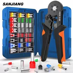 호환  관형 압착 단자 다중 압착 펜치 HSC86-46 조합 전기 장비 커넥터 와이어 연결 단자