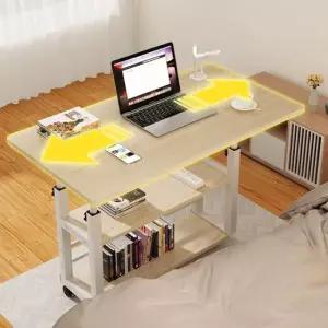 이동식 간이 노트북 책상 랩탑 철제 테이블 밥상테이블 이동형책상 보조테이블