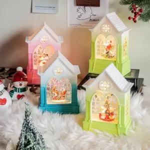 [텐바이텐]설렘하우스 빈티지 오브제 워터볼 컬러 교회 목마 산타 오르골