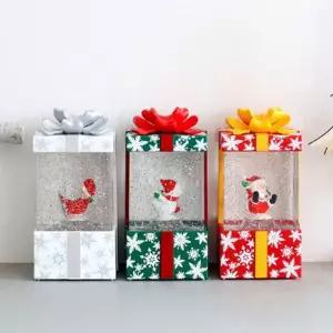 [텐바이텐]설렘하우스 크리스마스 스노우 워터볼 선물상자 오르골