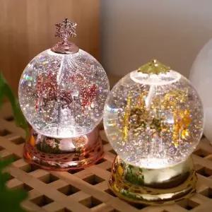 [텐바이텐]설렘하우스 원형 회전목마 오르골 2color 크리스마스 스노우볼