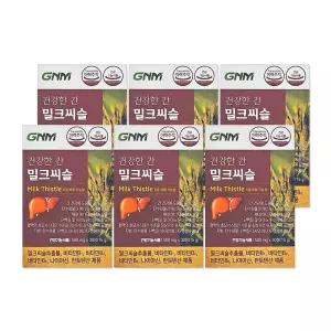 GNM자연의품격 건강한 간 밀크씨슬 500mg 30정 6개/mj